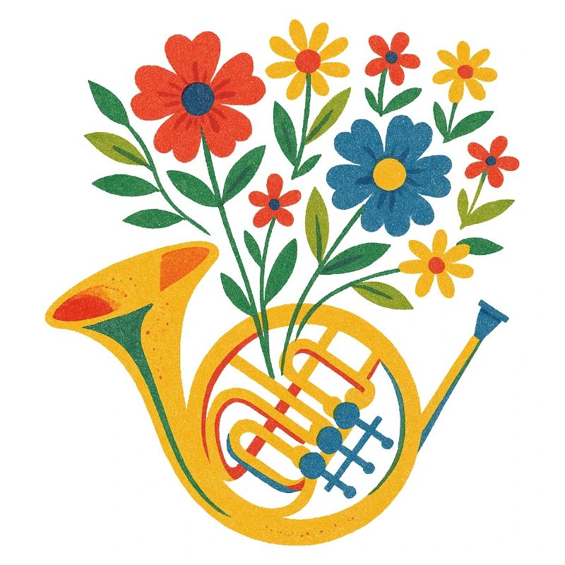 Floral Horn Bouquet