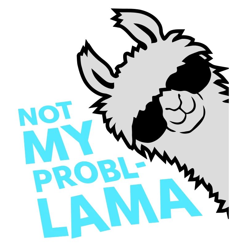 Lama Not My Problama Cool Side Sunglasses
