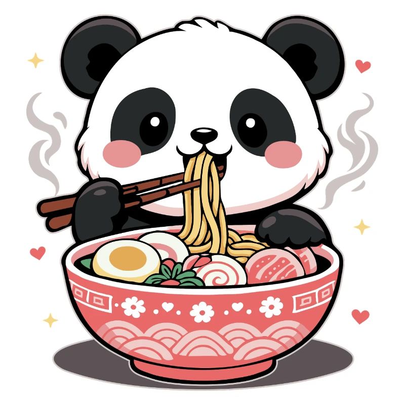 Ramen Mignons Kawaii Panda