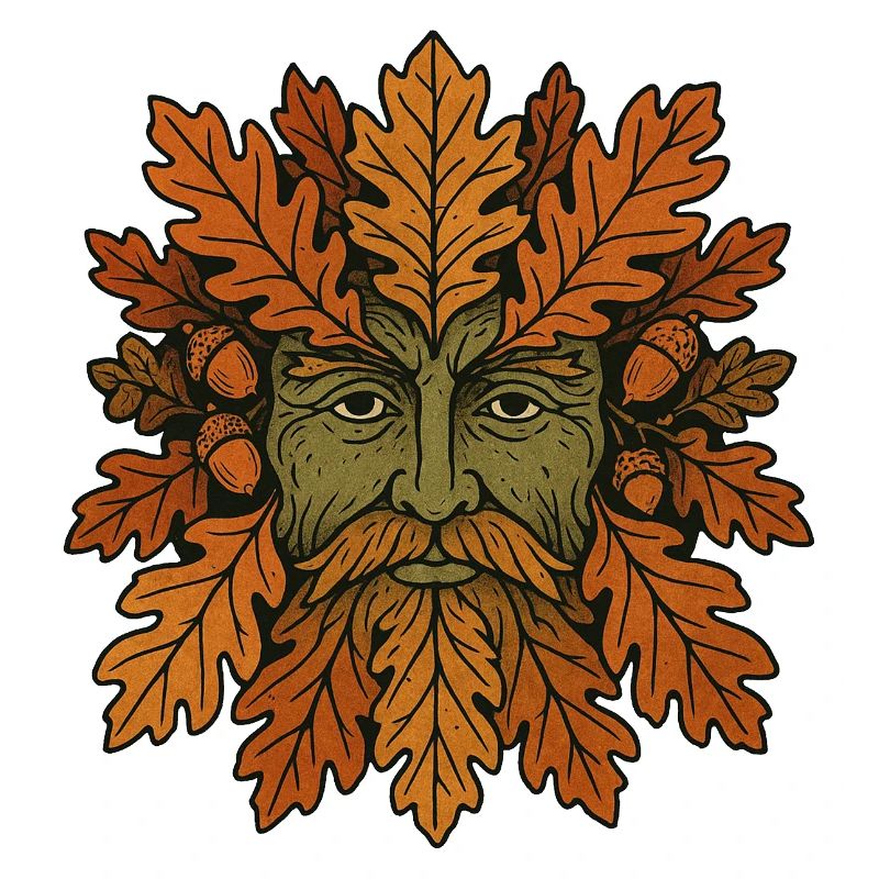 Geistgesicht der Herbst-Eiche