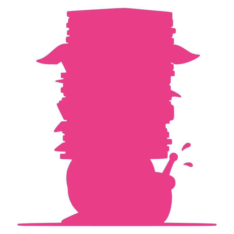 Snail File Stack Silhouette