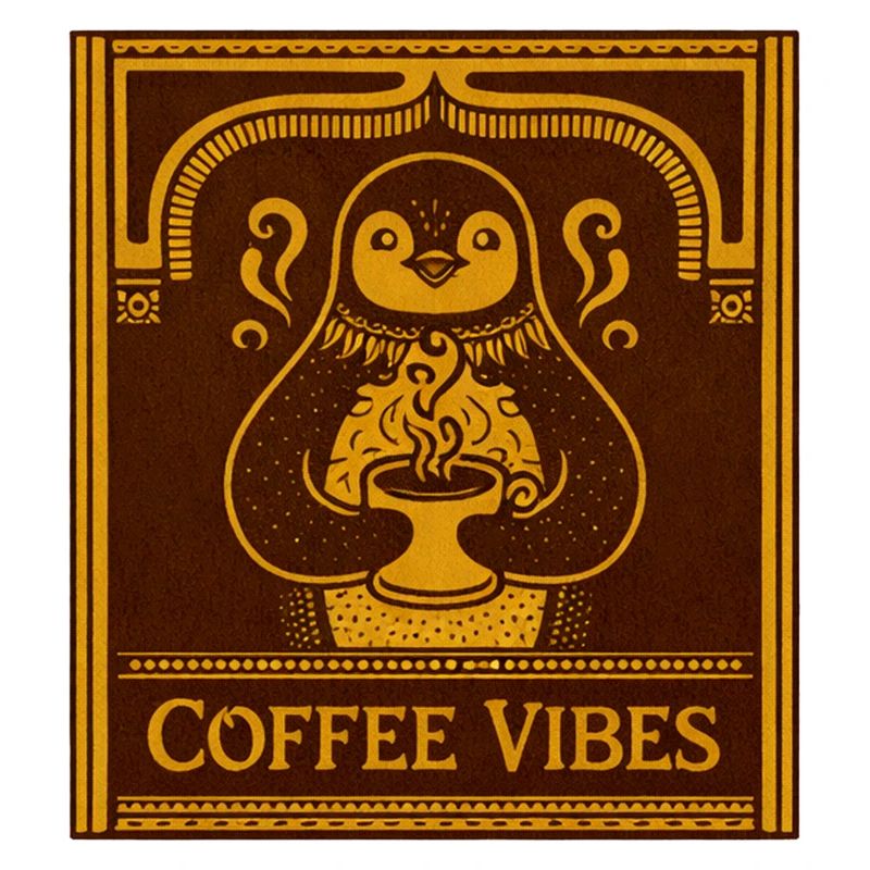 Penguin Coffee Vibes