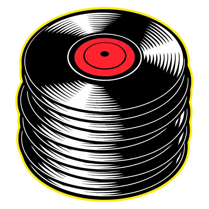 Stack d’albums vinyles