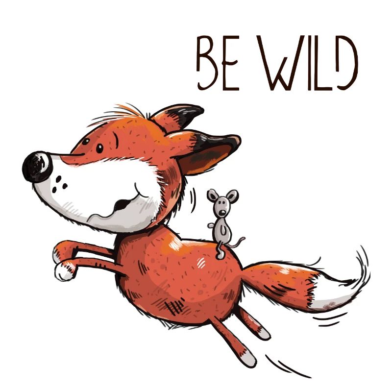 Be Wild Fox with Riding Mouse - Baby Comic