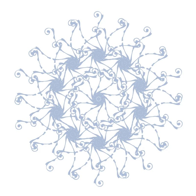 Mandala | Random patterns rotated