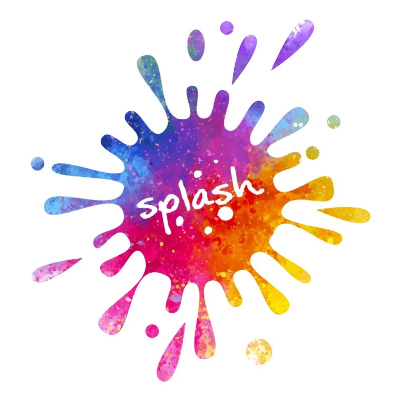 Splash - éclaboussure de couleur colorée
