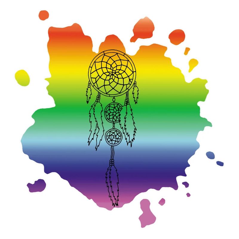 Attrape-rêve multicolore