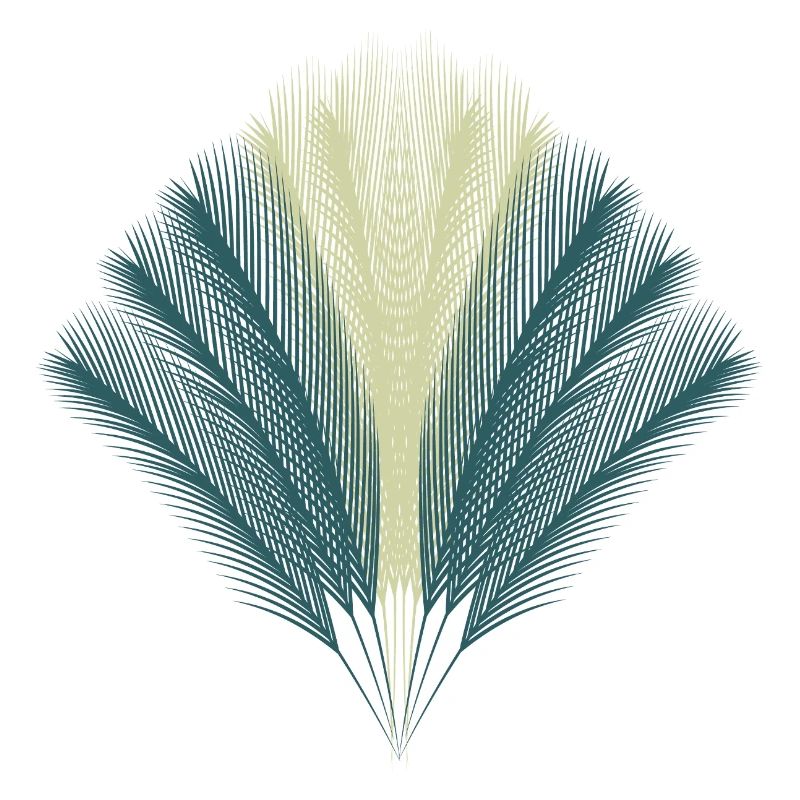 Eventail de plumes