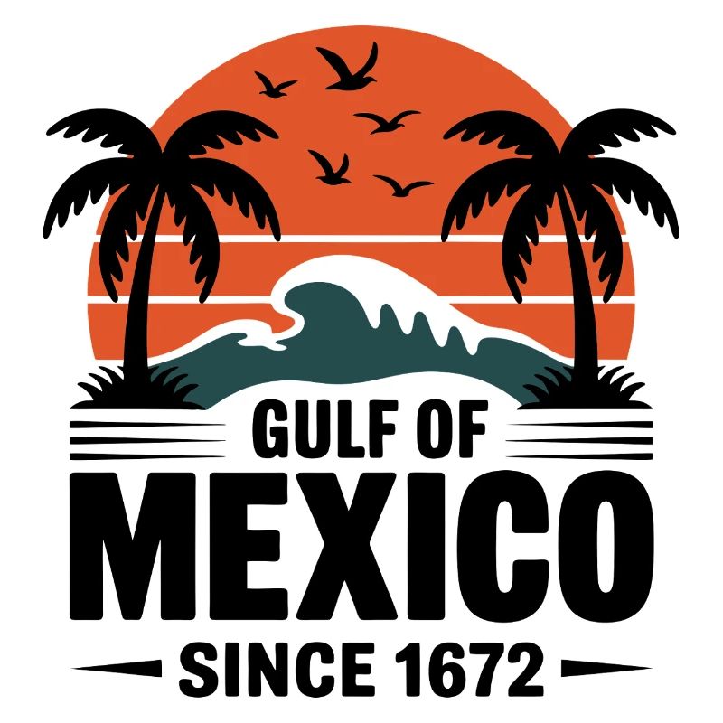 Gulf of Mexico Since 1672 Retro Beach Vibes