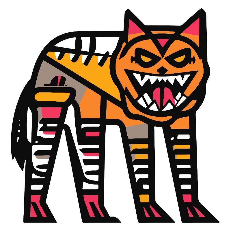 Wolf Halloween Comic Lustig