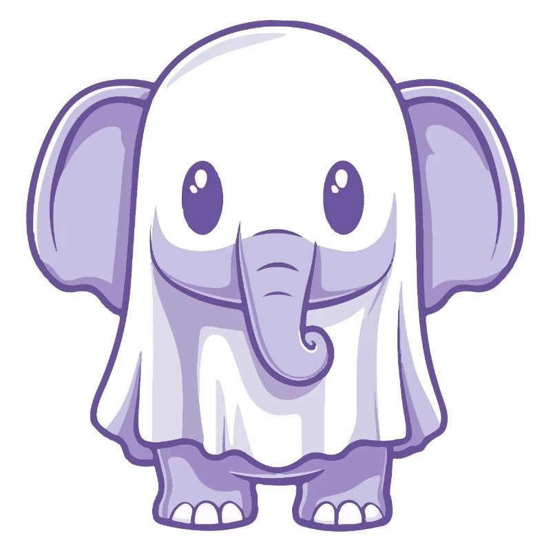 Elefant Halloween Geist