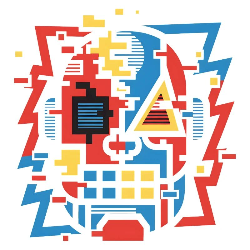 Face de bug abstraite