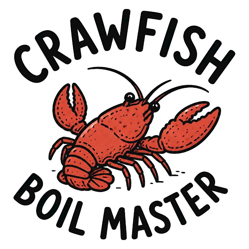 Crawfish Boil Master Funny Men Crawfish