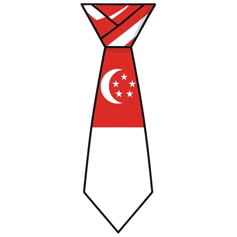 Cravate de Singapour – Conception du drapeau