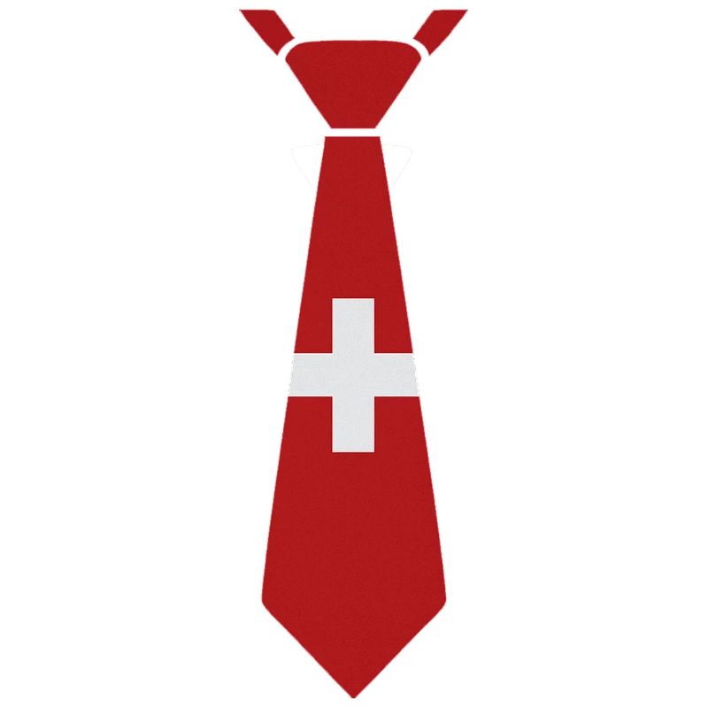 Schweizer Krawatte – Flaggendesign