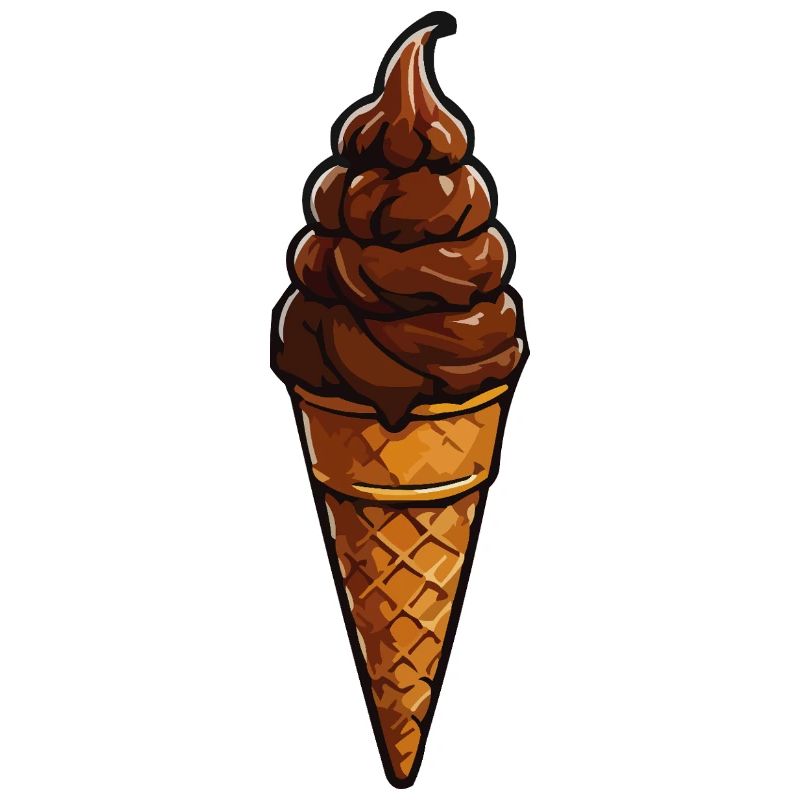 Schoko Soft-Serve Eiskegel