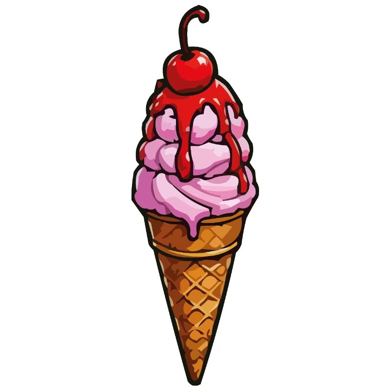 Kirsche Erdbeere Eiscreme