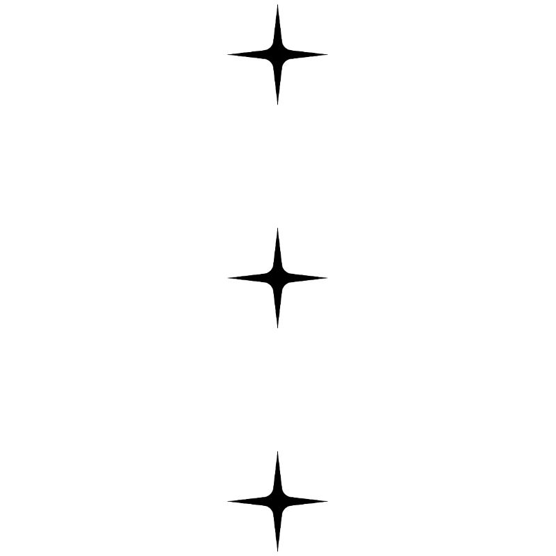 Three stars – Minimal Star DesignSimple design