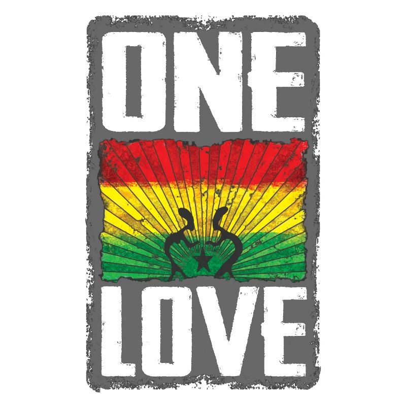 Conception du drapeau Reggae One Love