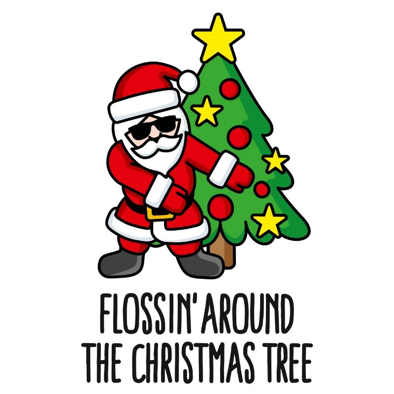 Flossin' around the Christmas tree Weihnachtsmann