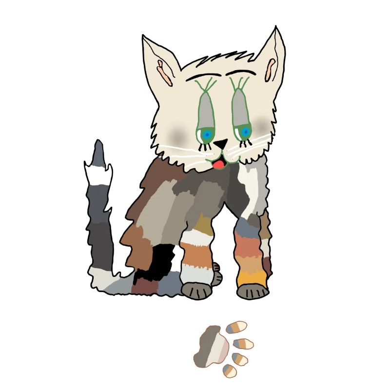 Patchwork Katze Fred Tatze