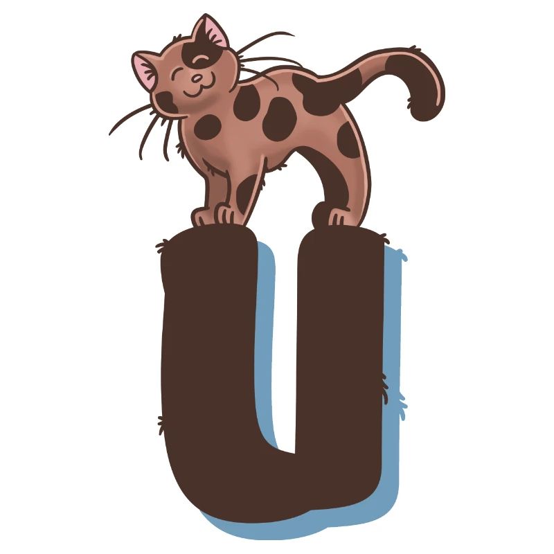 Katze Buchstabe U