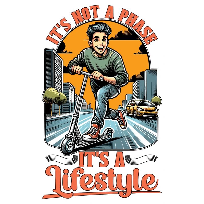 Scooter Ce n’est pas une phase, c’est un conducteur de scooter