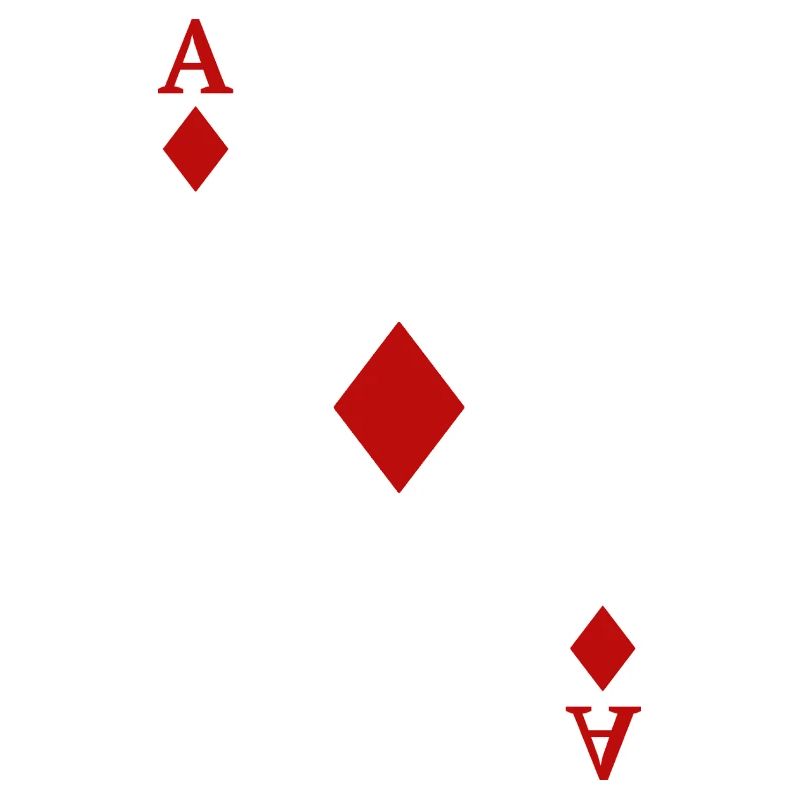 Carte da gioco a contrasto - Asso di quadri