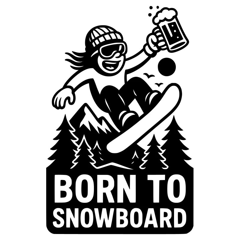 Né pour le snowboard