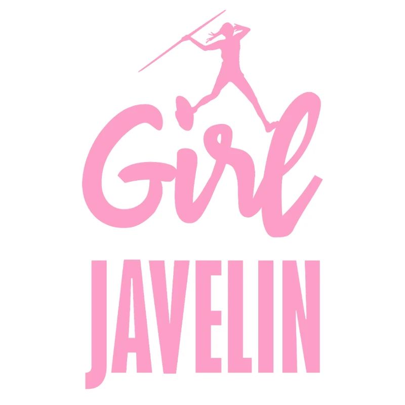 Javelin thrower with fun statement