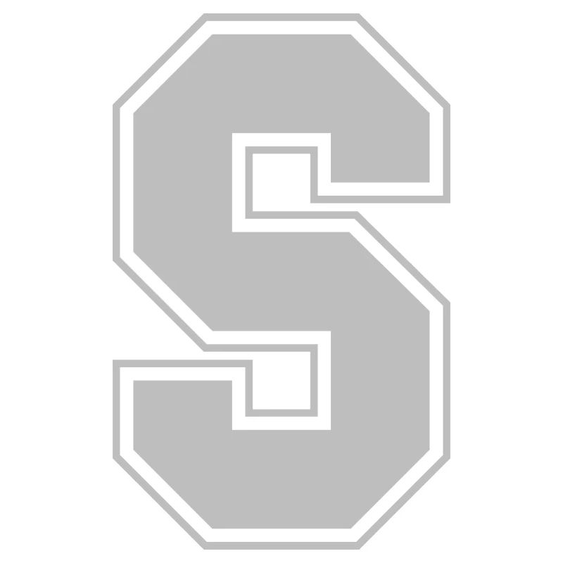 Monogramme Maison du Collège Gris Vert Initiale S