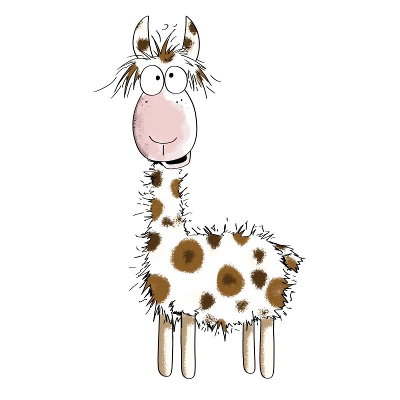 Crazy Lama - Llamas - Alpaca - Comic - Gift