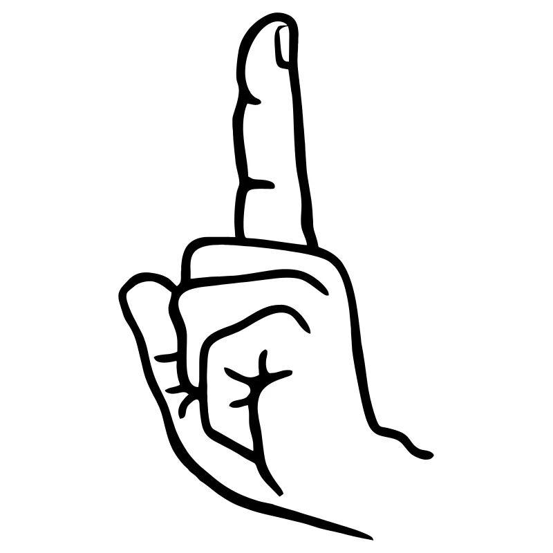 Handgeste, Fingerheben