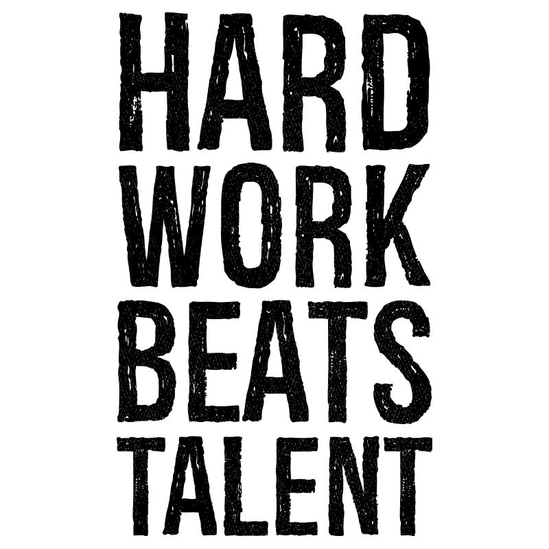 hard work beats talent