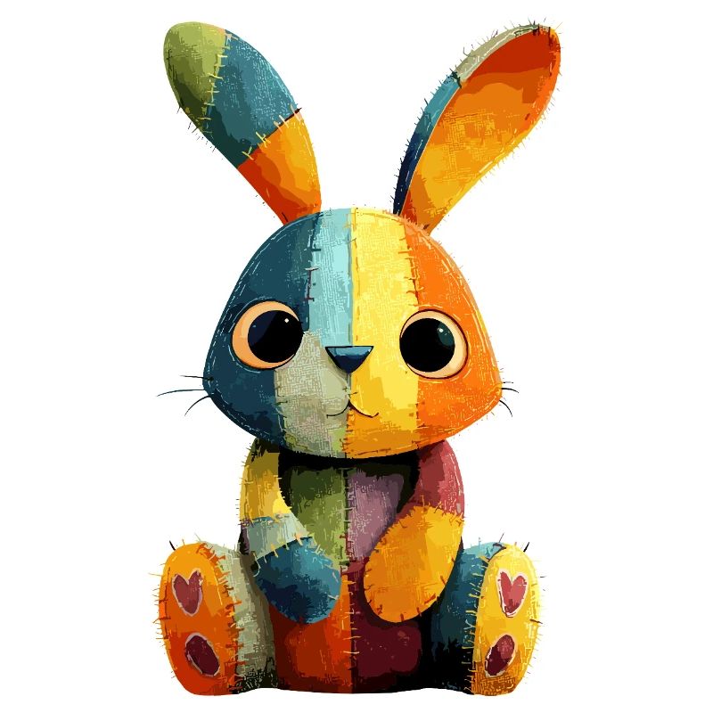 Patchwork Häschen Farbenfestival