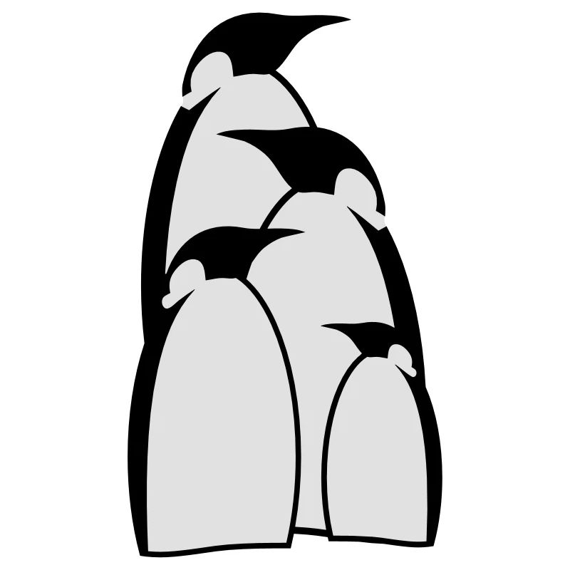 Une famille de pingouin
