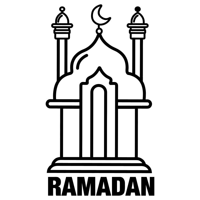 Ramadan-Moschee transparent