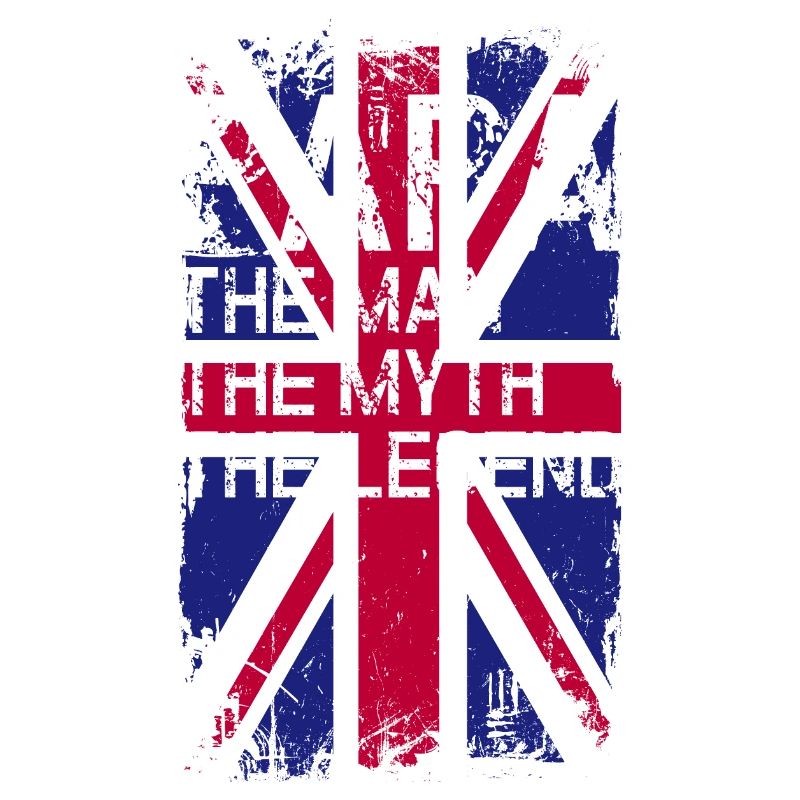 Grunge Union Jack Text Tee