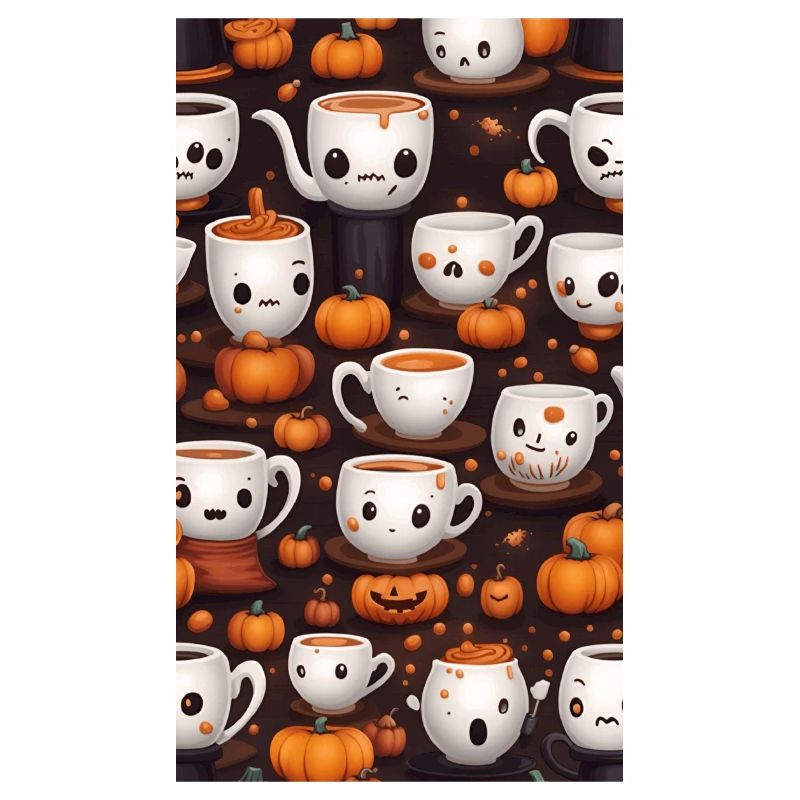 Cafés d'Halloween Mignons et Macabres