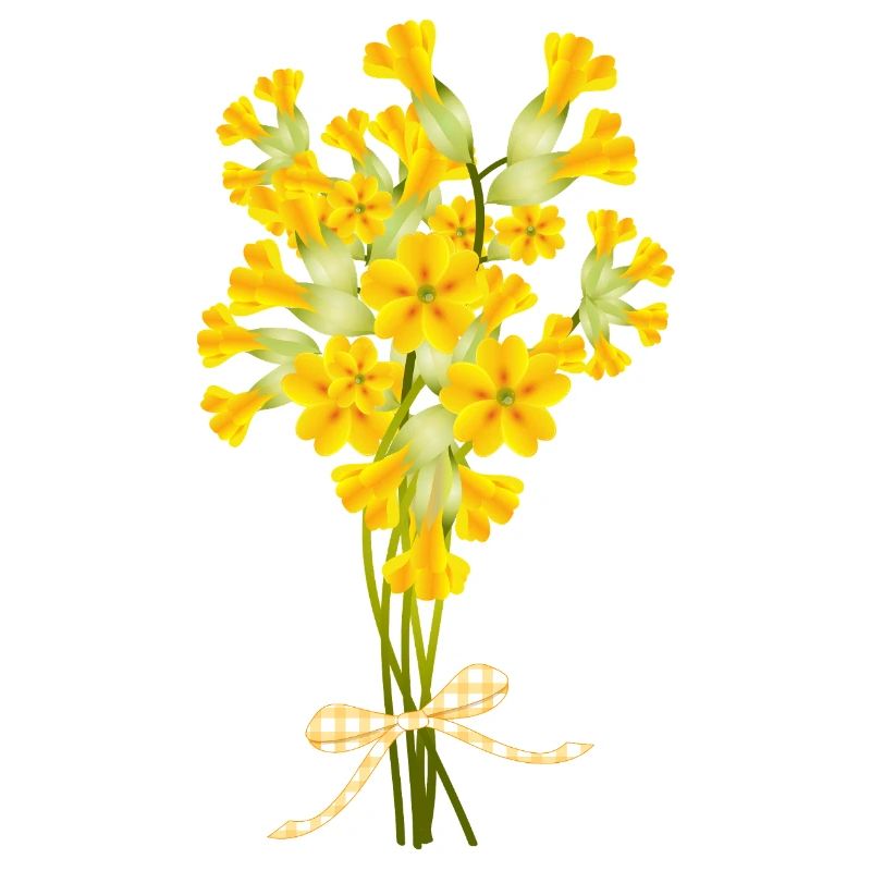 Cowslip Bouquet - Spring Illustration