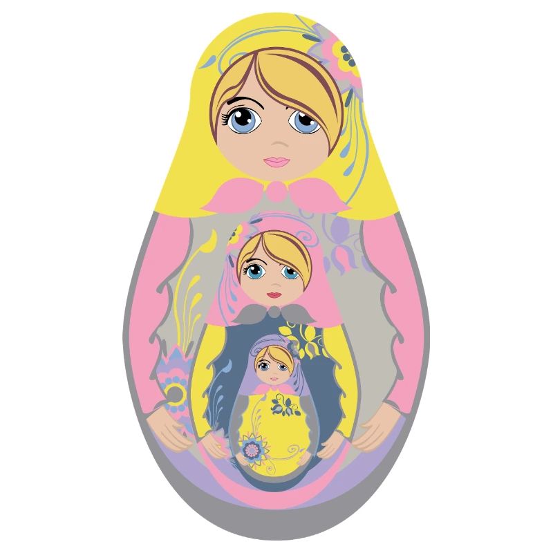 Nesting Matryoshka Doll Design