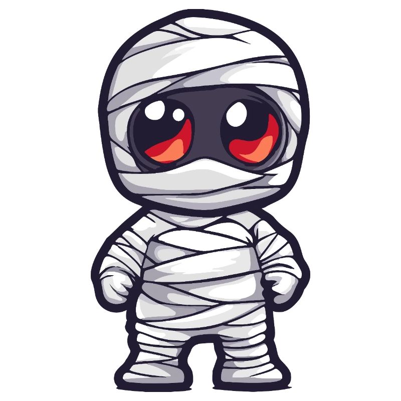 Mummia Halloween Simpatico Comico