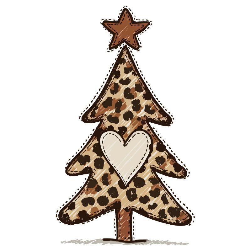 Leoprint Christmas Tree - Leo Pattern