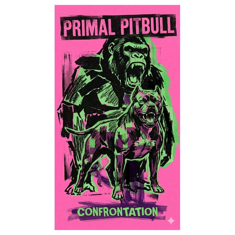 Confrontation primordiale avec un pitbull