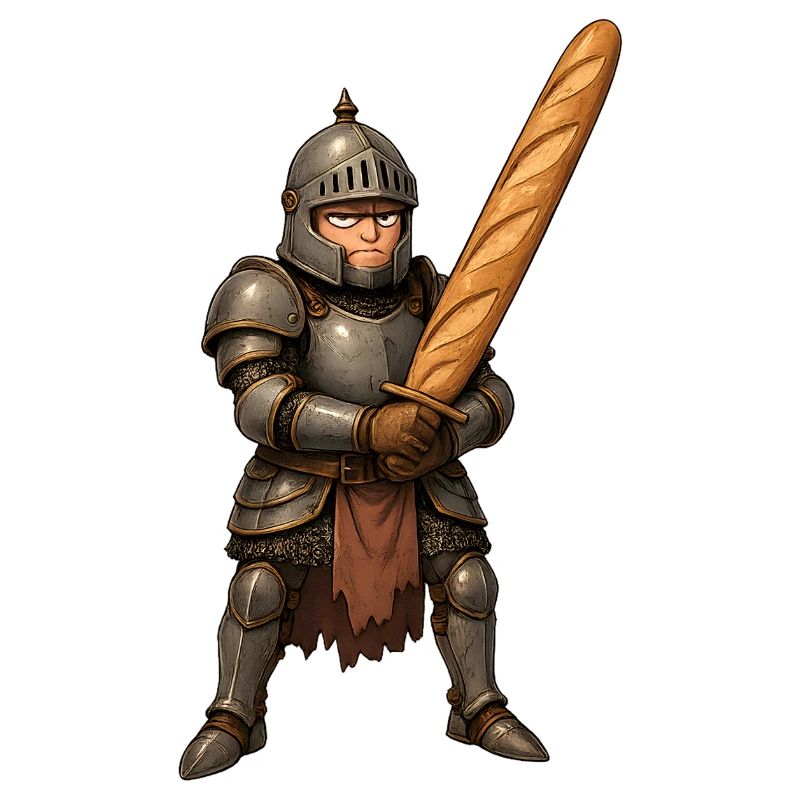 Baguette Ritter – Brot statt Schwert