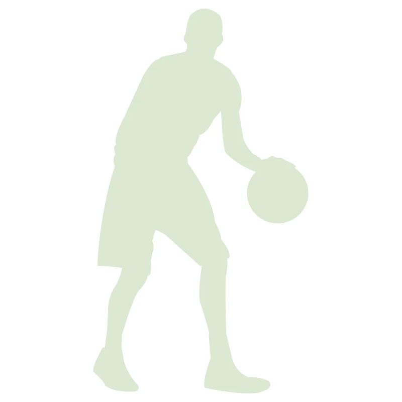 Silhouette de basket vert pastel