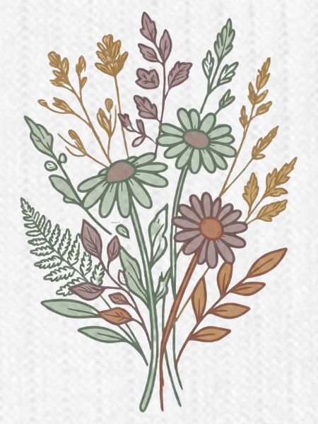 Wildblumen-Bouquet-Tee