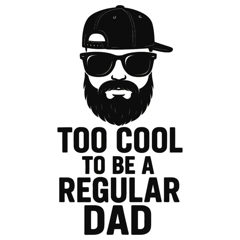 Cool Dad: Beard, Cap & Glasses – Father's Day Idea