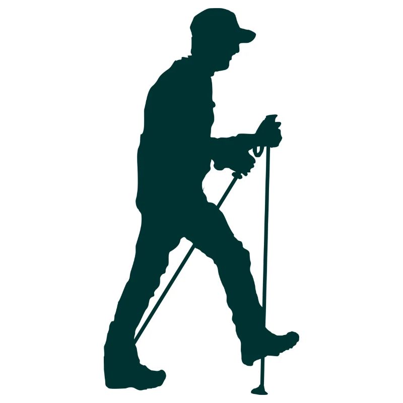 Escursionista nordic walking