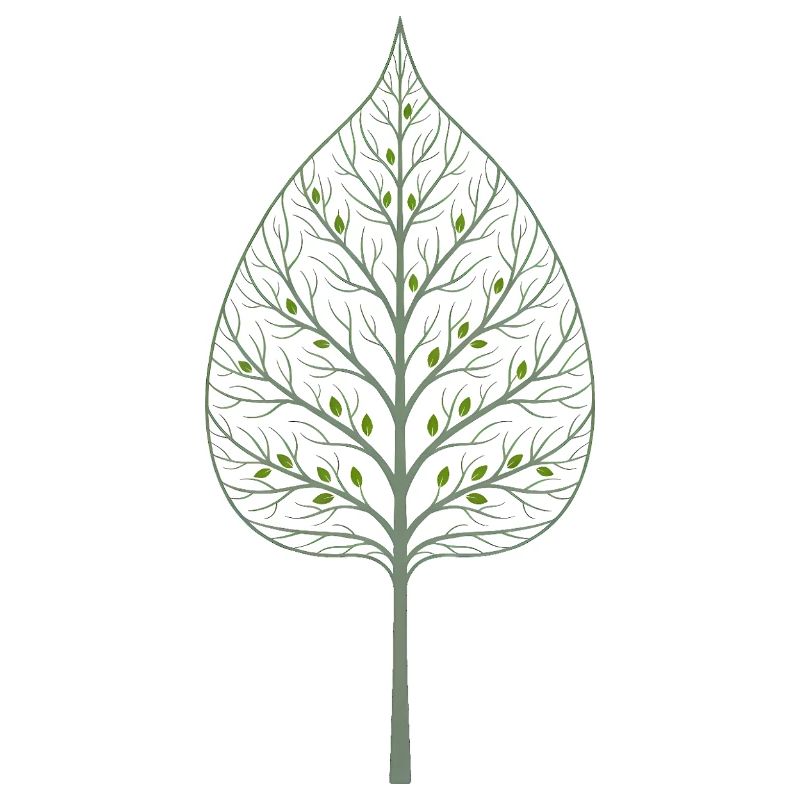 Arbre caché dans la feuille